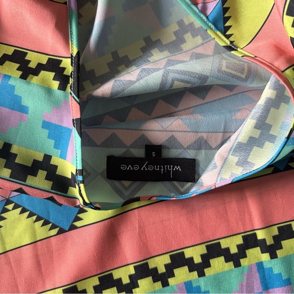 NASTY Gal Whitney Eve Colorful Geometric Print Women's Tank Top - Size Small ⭐ - Picture 6 of 10